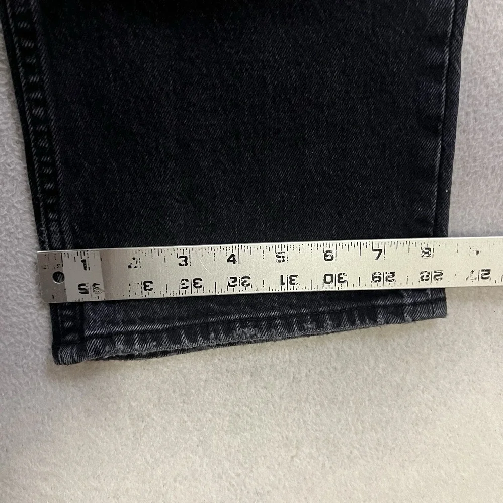 Abercrombie and Fitch Curve Love the Baggy Low Jeans Women's Size 24 Black Denim
